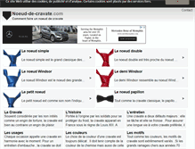 Tablet Screenshot of noeud-de-cravate.com